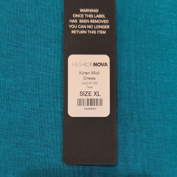 Teal Dress and Matching Slides Set - Picture 4 of 10